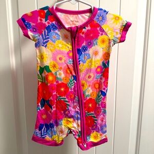 Little Sleepies Rainbow Blooms Shorty Zippy